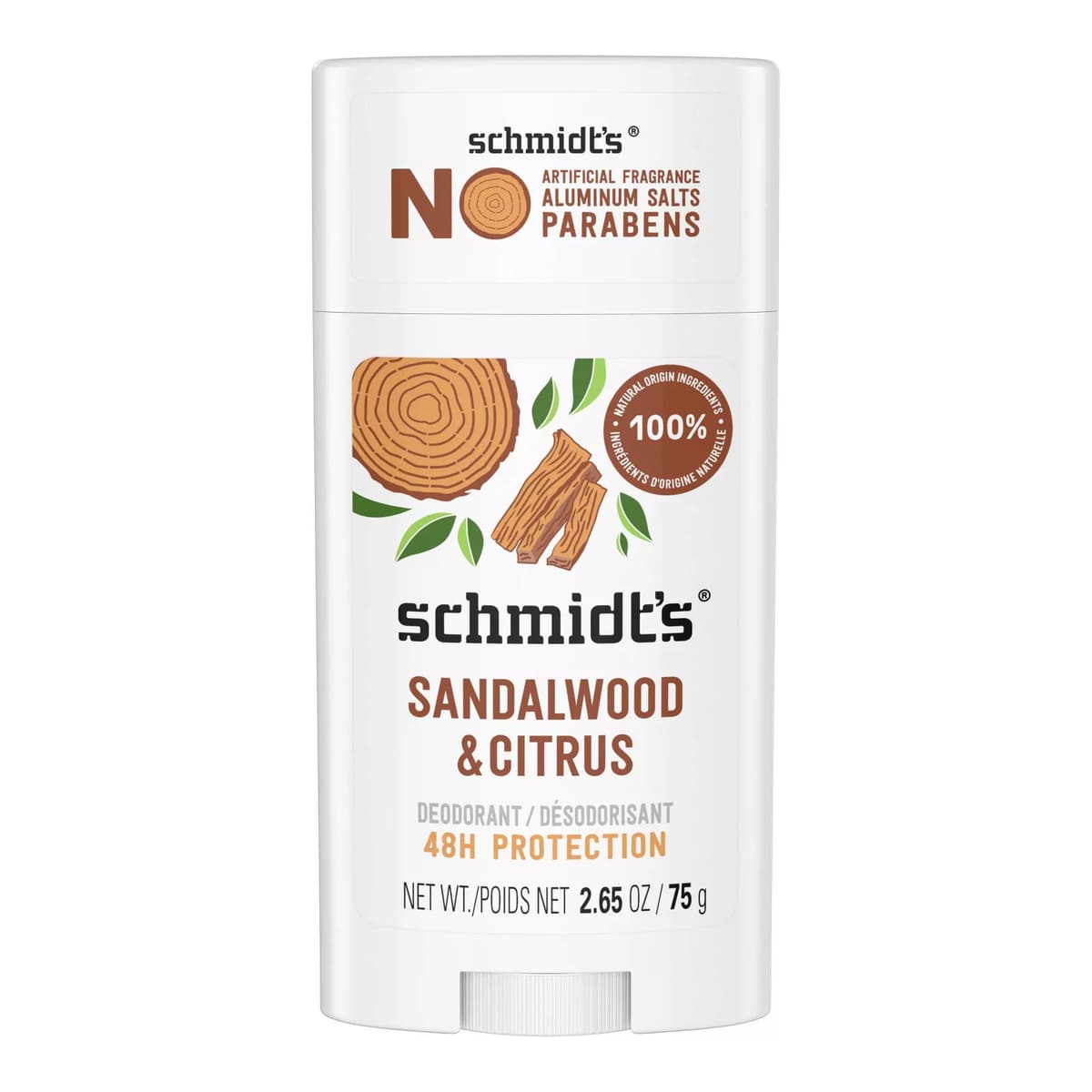 Sandalwood & Citrus Aluminum-Free Natural Deodorant Stick