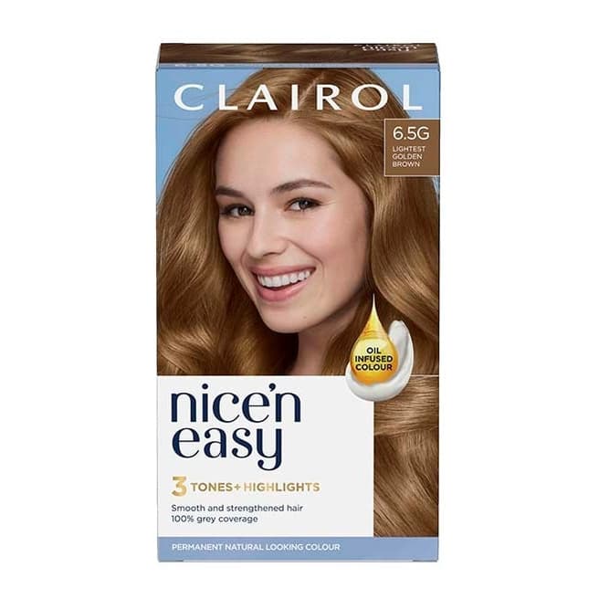 Clairol Nice'n Easy Hair Dye Lightest Golden Brown