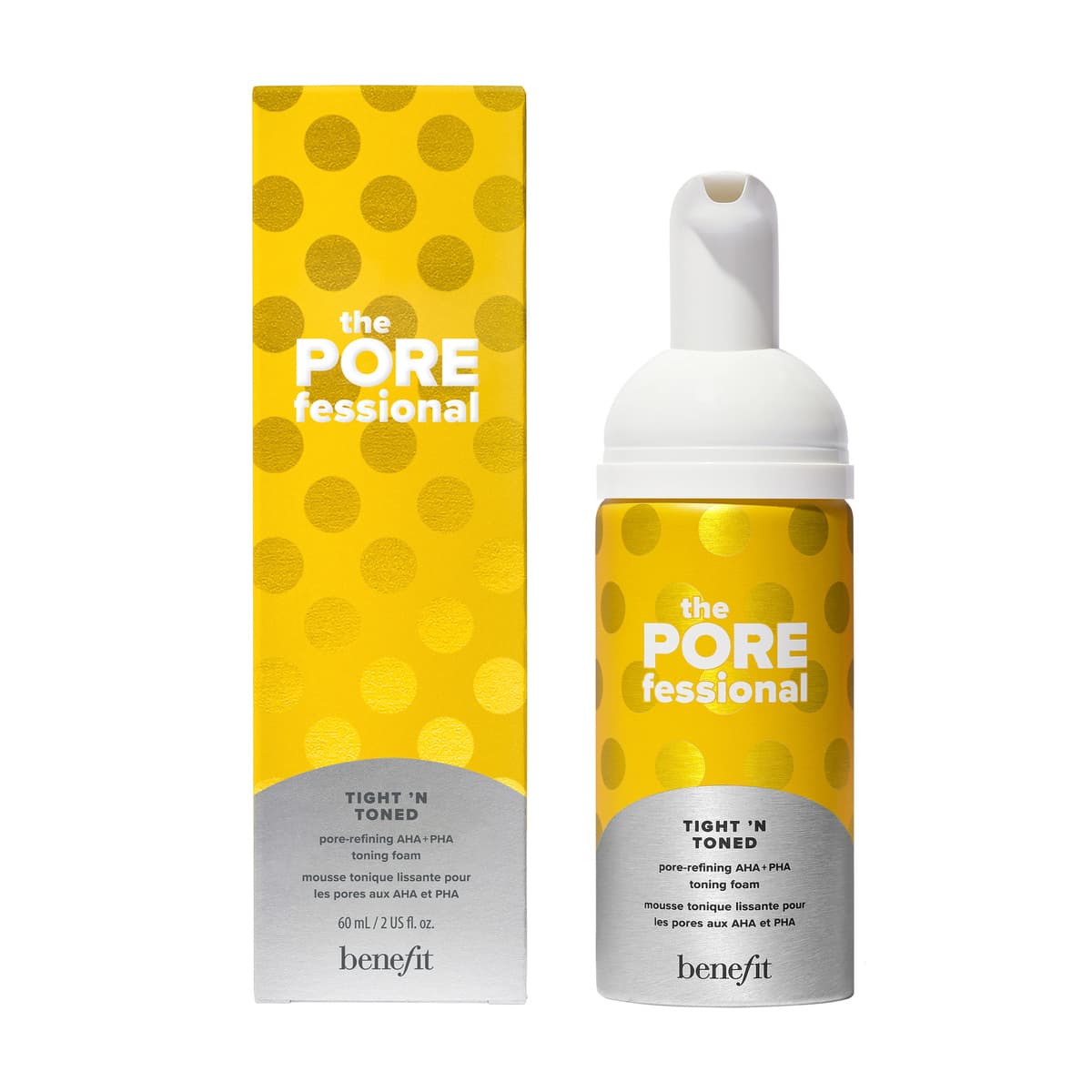 The POREfessional Mini Tight 'N Toned AHA and PHA Toning Foam