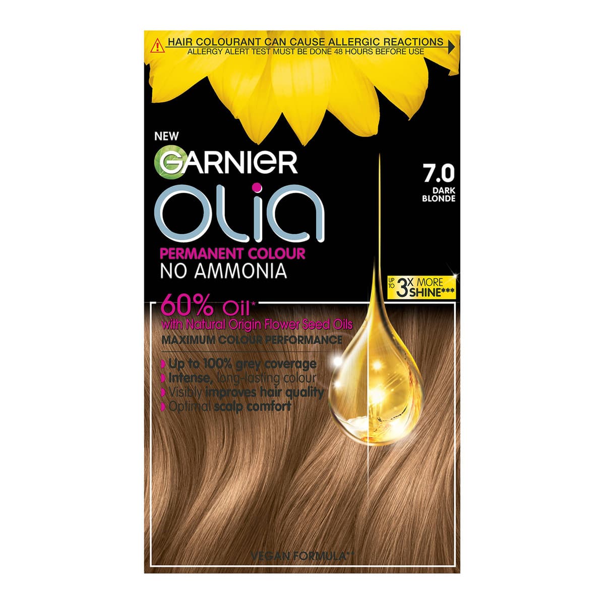 Olia Permanent Hair Dye - 7.0 Dark Blonde