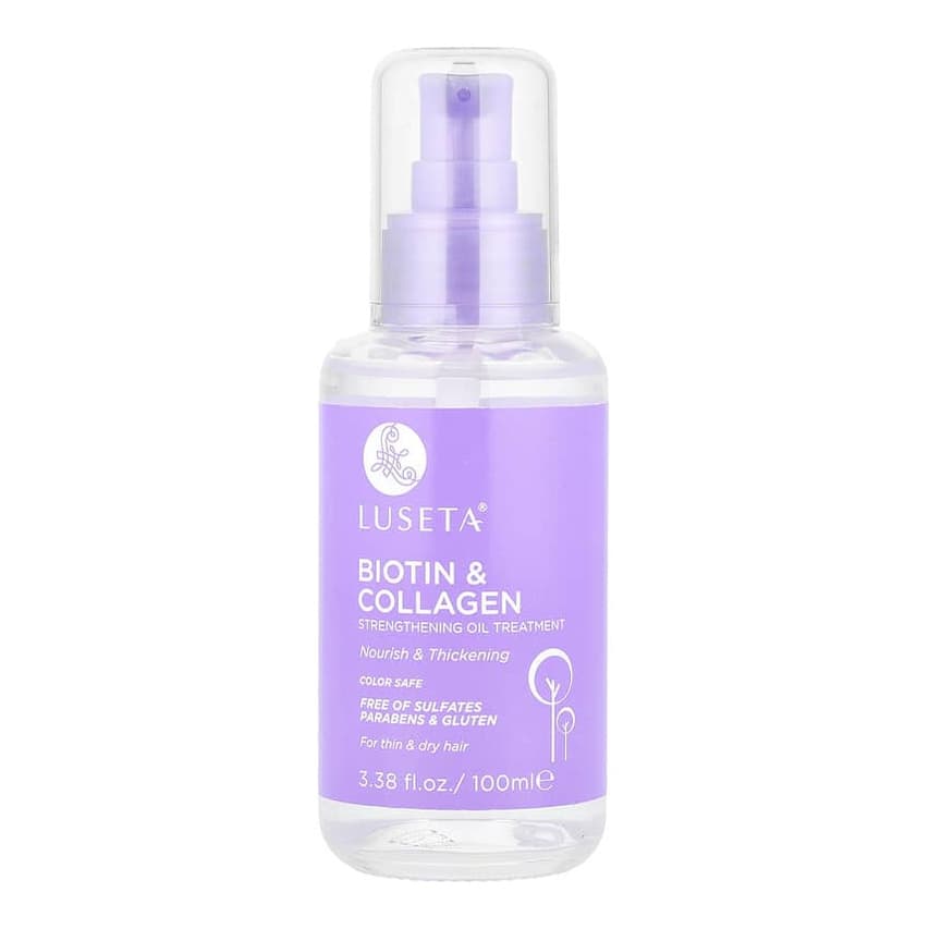 Biotin & Collagen, Strengthening Oil Treatment, For Thin & Dry Hair