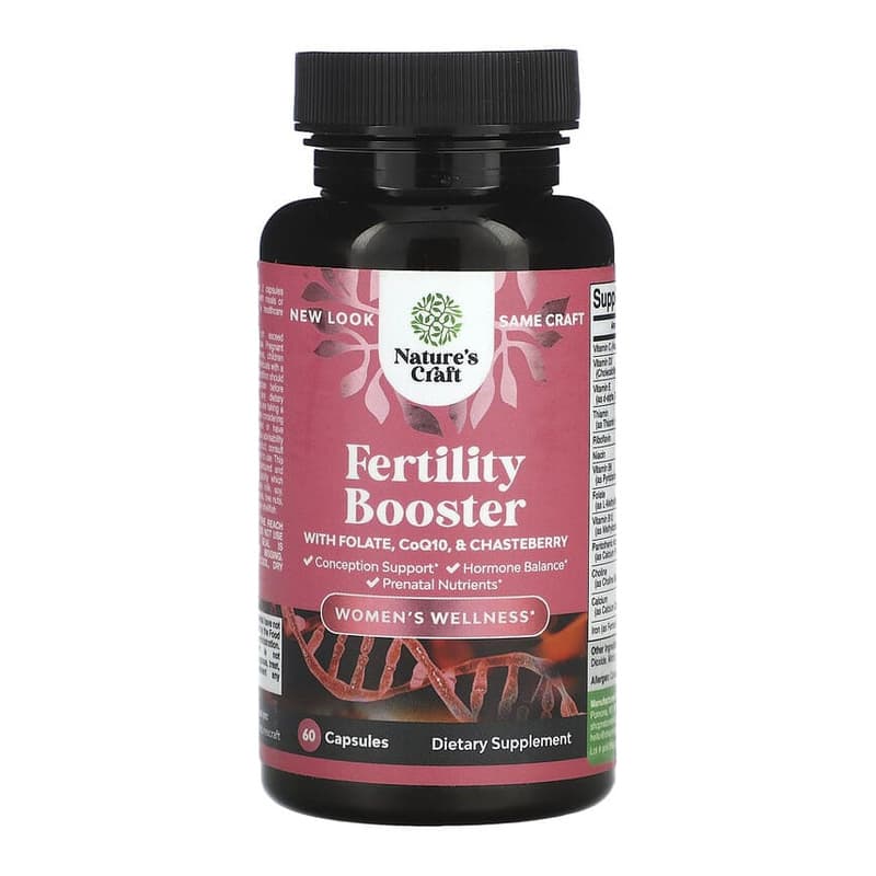 Women's Wellness, Fertility Booster with Folate, CoQ10, & Chasteberry