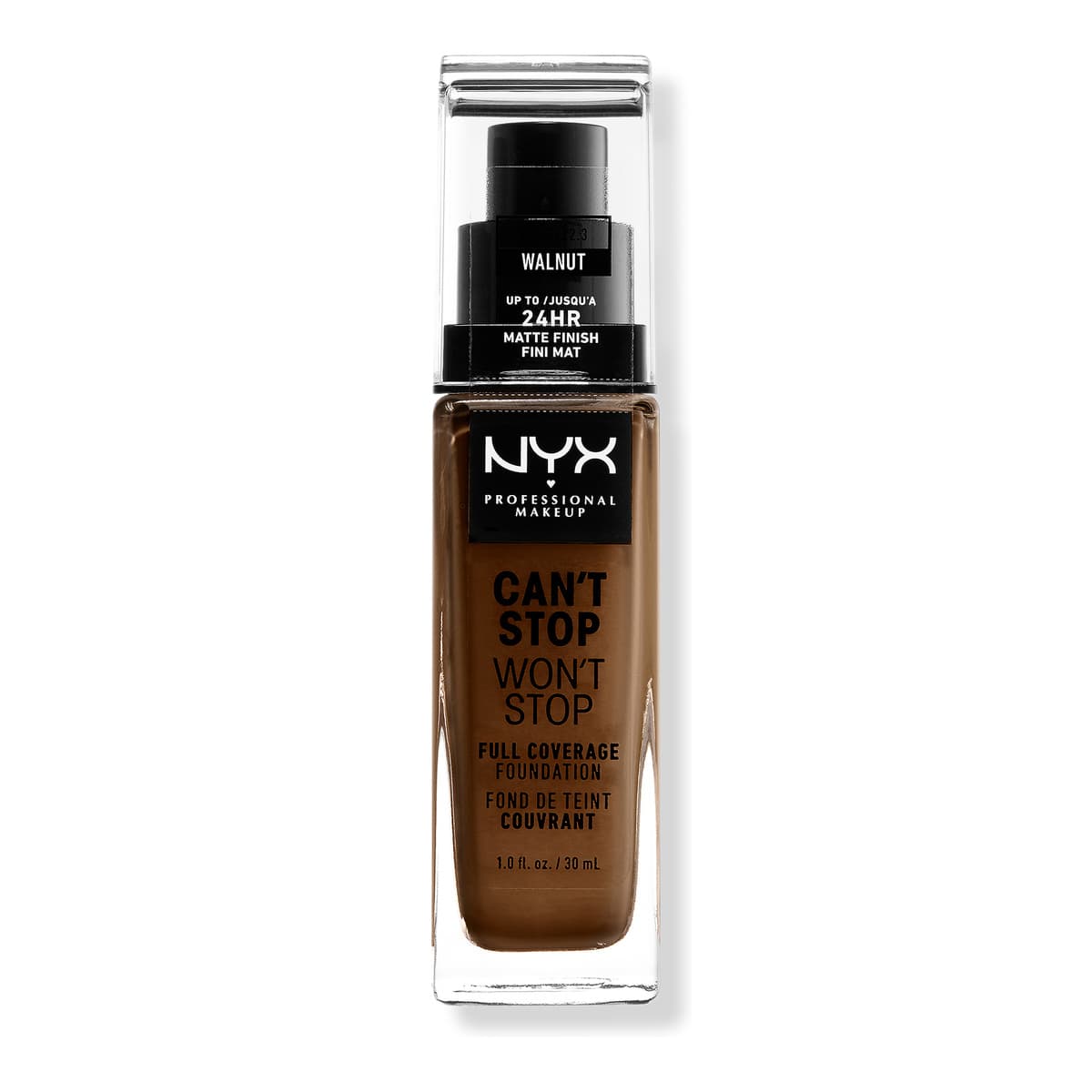 Can't Stop Won't Stop 24HR Full Coverage Matte Foundation, Walnut