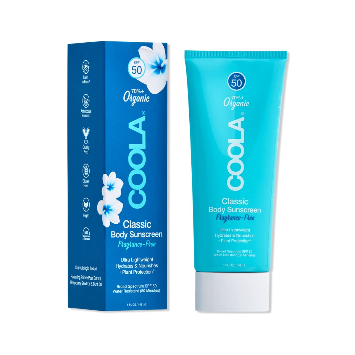 Classic Body Organic Sunscreen Lotion SPF 50 Fragrance Free