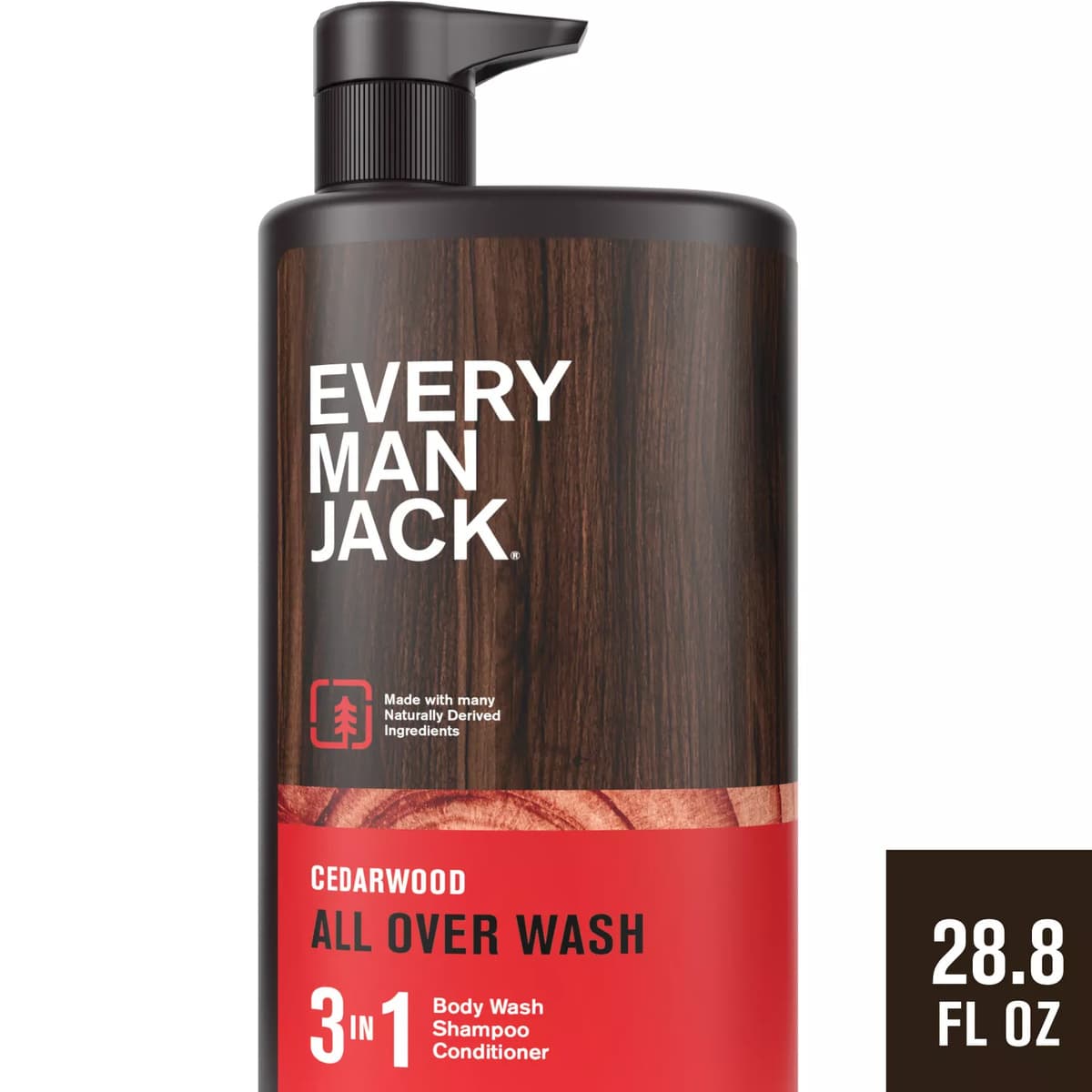 Cedarwood Hydrating Men's 3-in-1 Body Wash and Shampoo and Conditioner