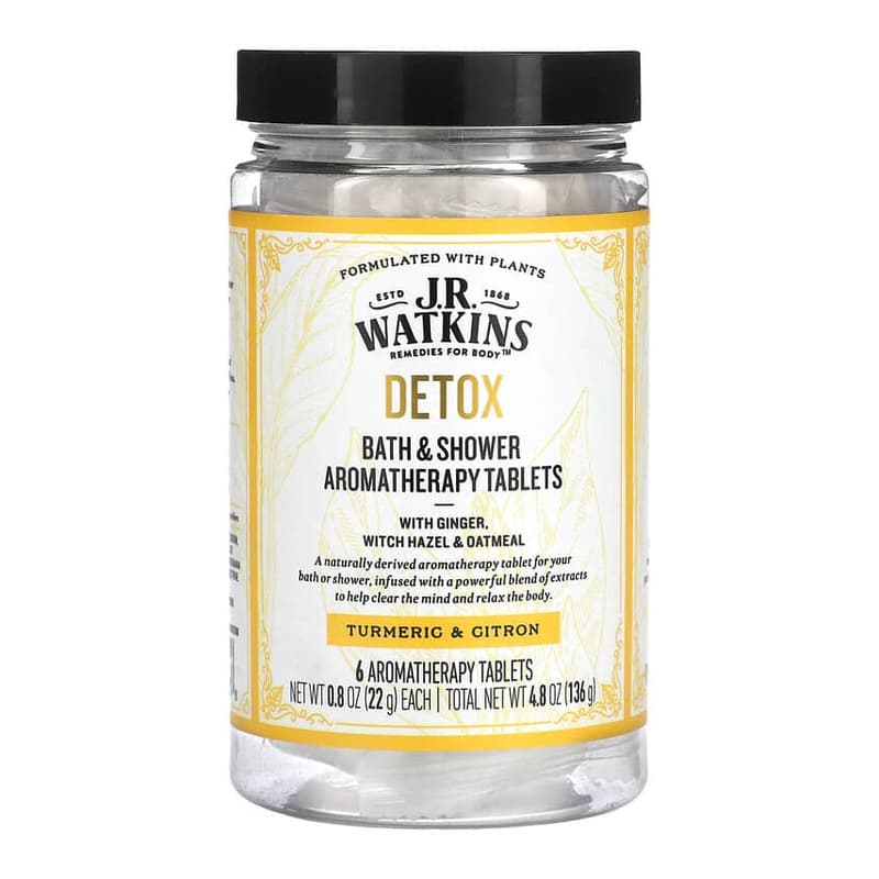 Detox, Bath & Shower Aromatherapy Tablets, Turmeric & Citron