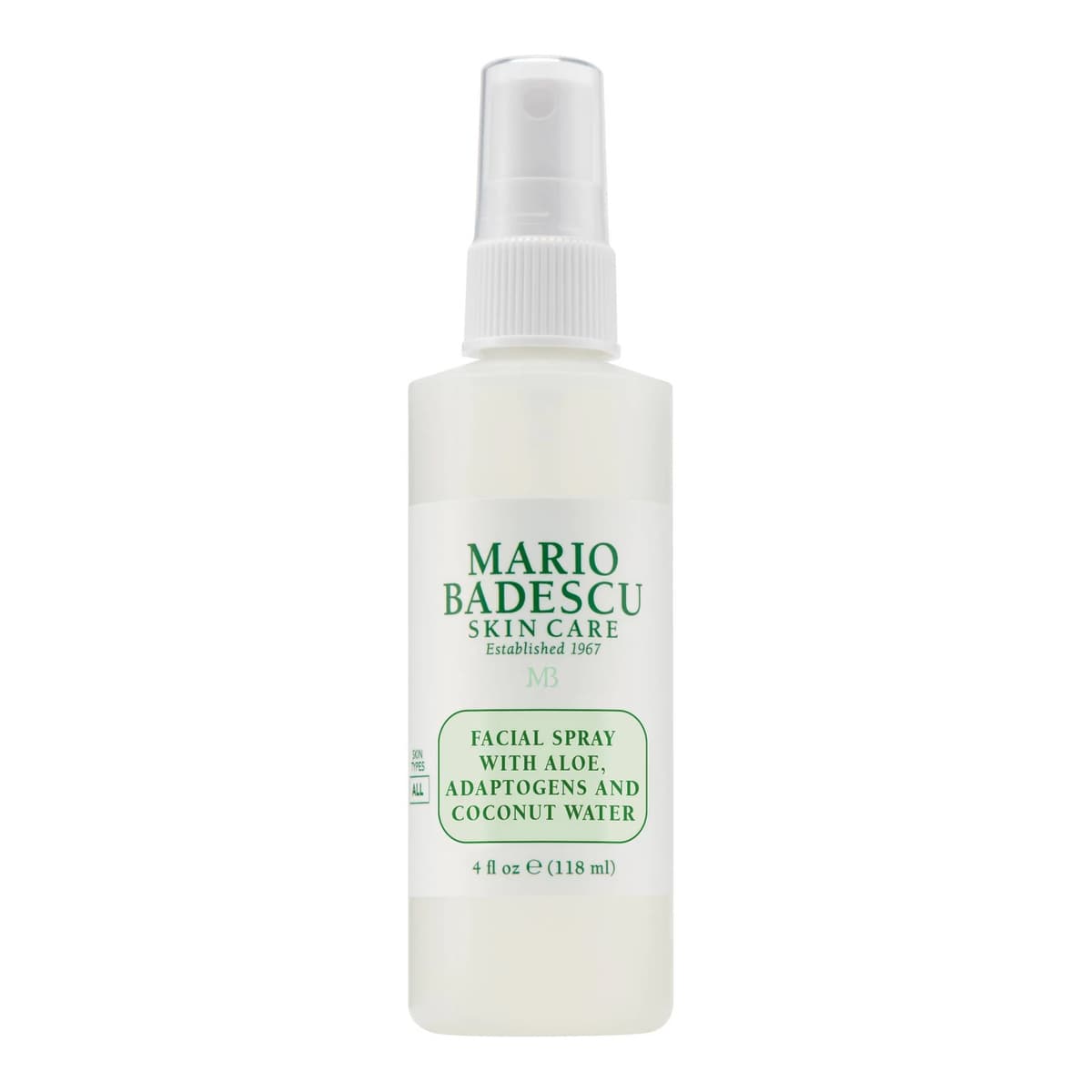 Facial Spray with Aloe, Adaptogens and Coconut Water