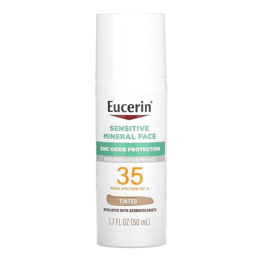 Sensitive Mineral Face Sunscreen Lotion, SPF 35, Tinted