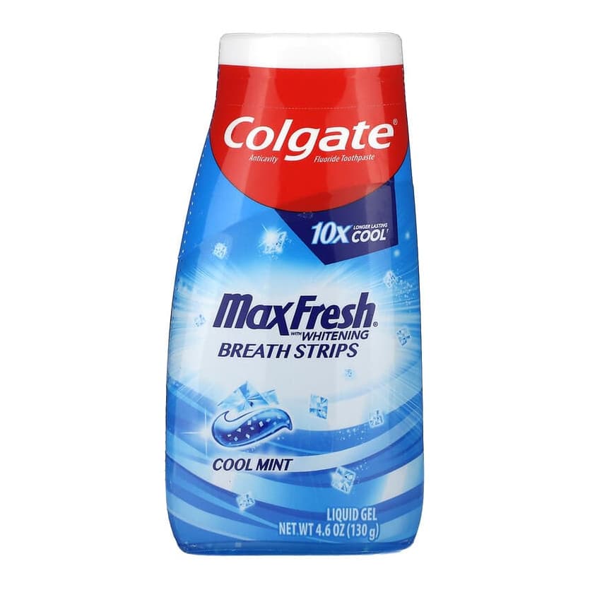 MaxFresh with Whitening Breath Strips, Liquid Gel, Cool Mint