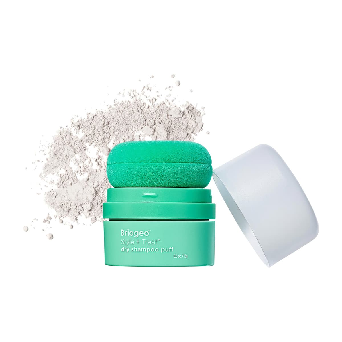 Style + Treat Non-Aerosol & Talc-Free Dry Shampoo Powder Puff, Translucent
