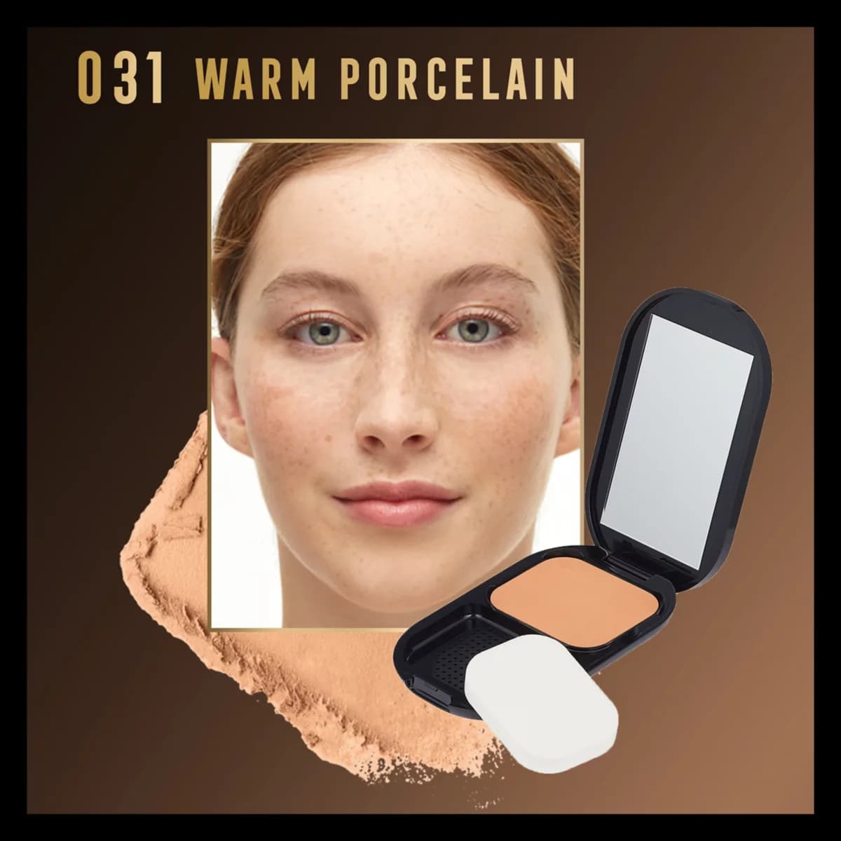 Facefinity Compact SPF 20 Matte Powder Foundation, warm porcelain 031