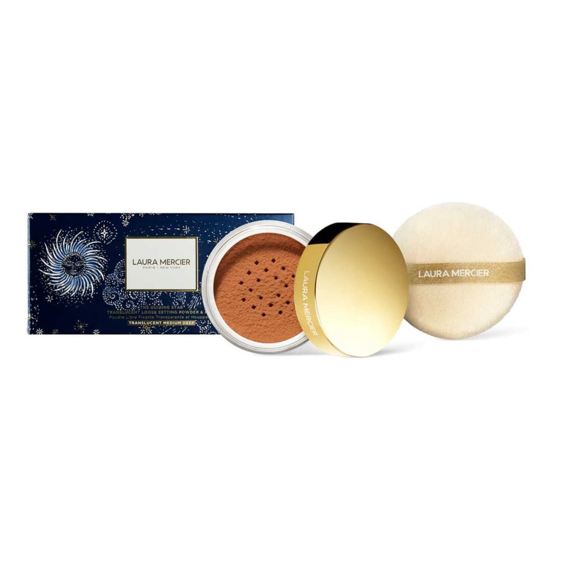 The Guiding Star Translucent Loose Setting Powder & Puff - Medium Deep