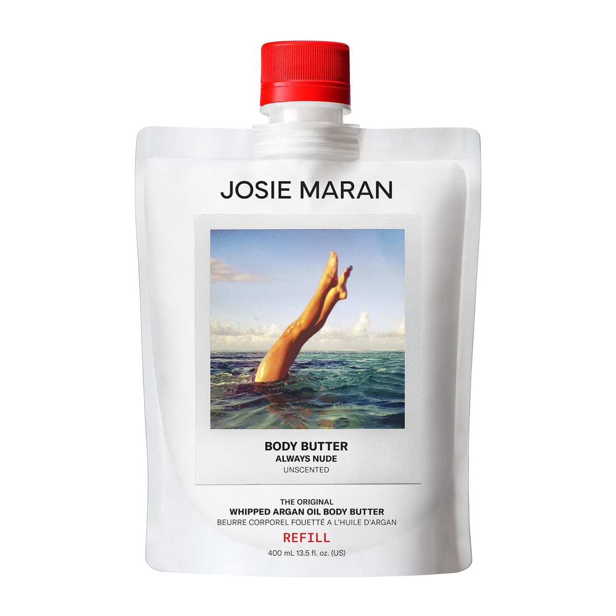 Always Nude (Unscented) - Whipped Argan Oil Refillable Firming Body Butter Jar
