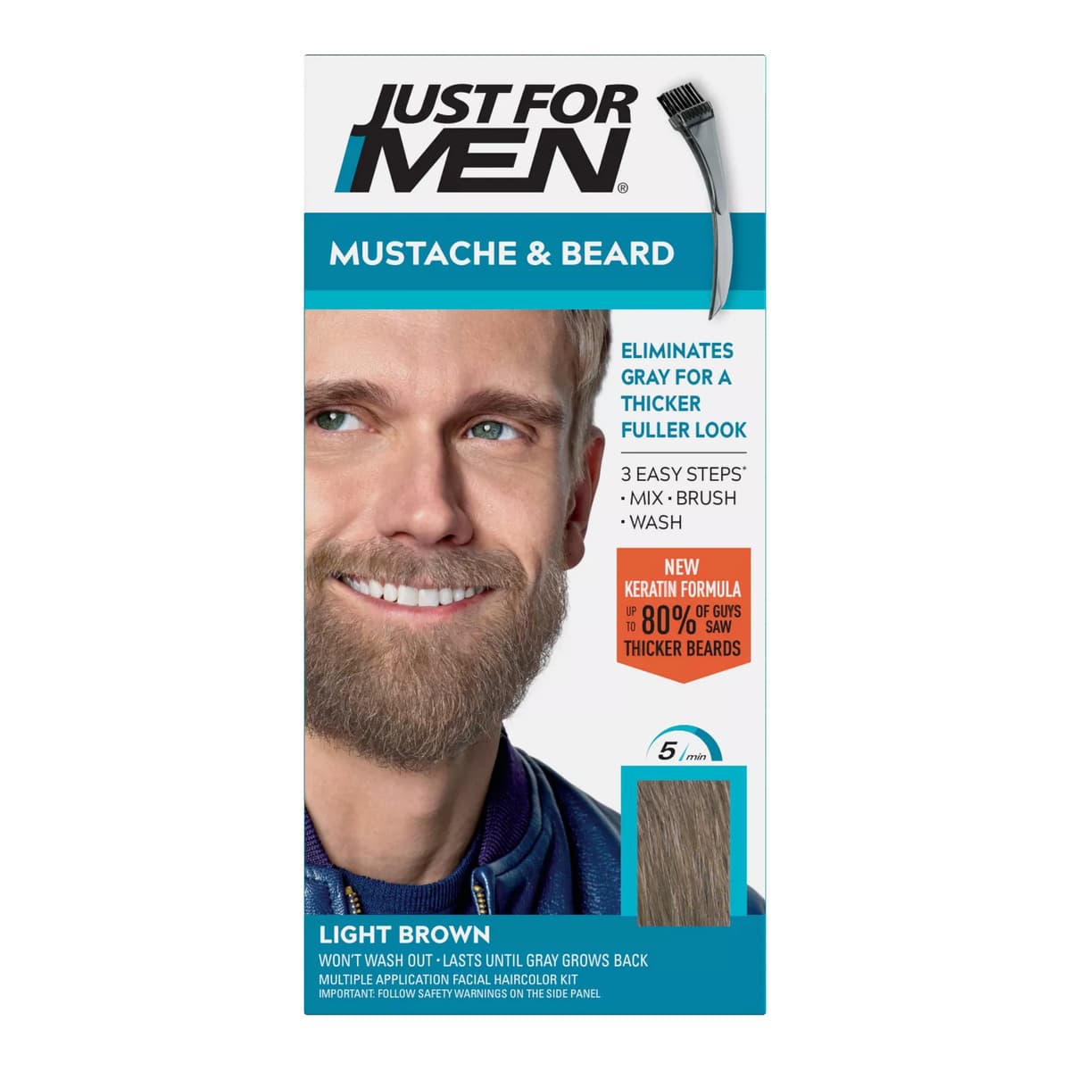 Mustache & Beard Light Brown M-26