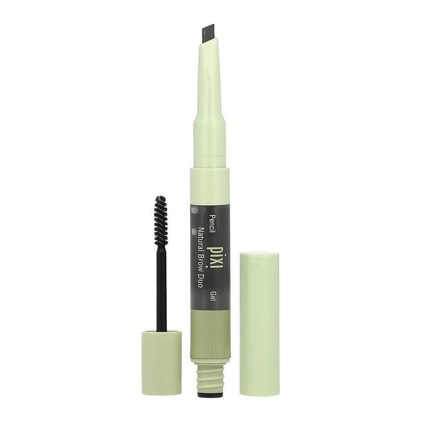 2-In-1 Natural Brow Duo, Brow Pencil & Gel, #0634 Soft Black