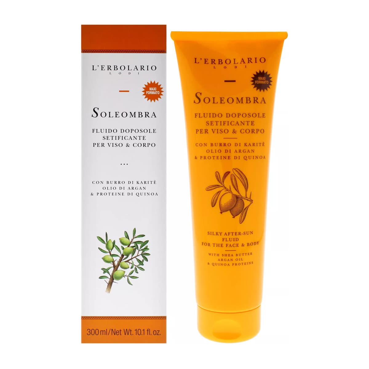 Soleombra Silky After-Sun Fluid by LErbolario for Unisex - Sunscreen