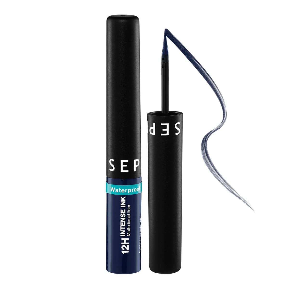 Intense Felt-Tip 12HR Liquid Waterproof Eyeliner, #04 Dark Navy
