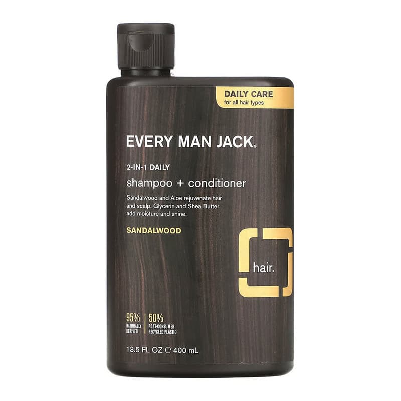 2-in-1 Daily Shampoo & Conditioner, For All Hair Types, Sandalwood