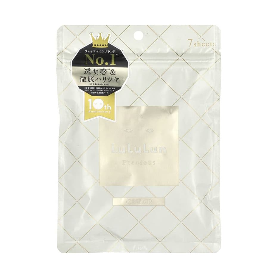 Precious, Sheet Face Mask, Precious White 4KS, Clear