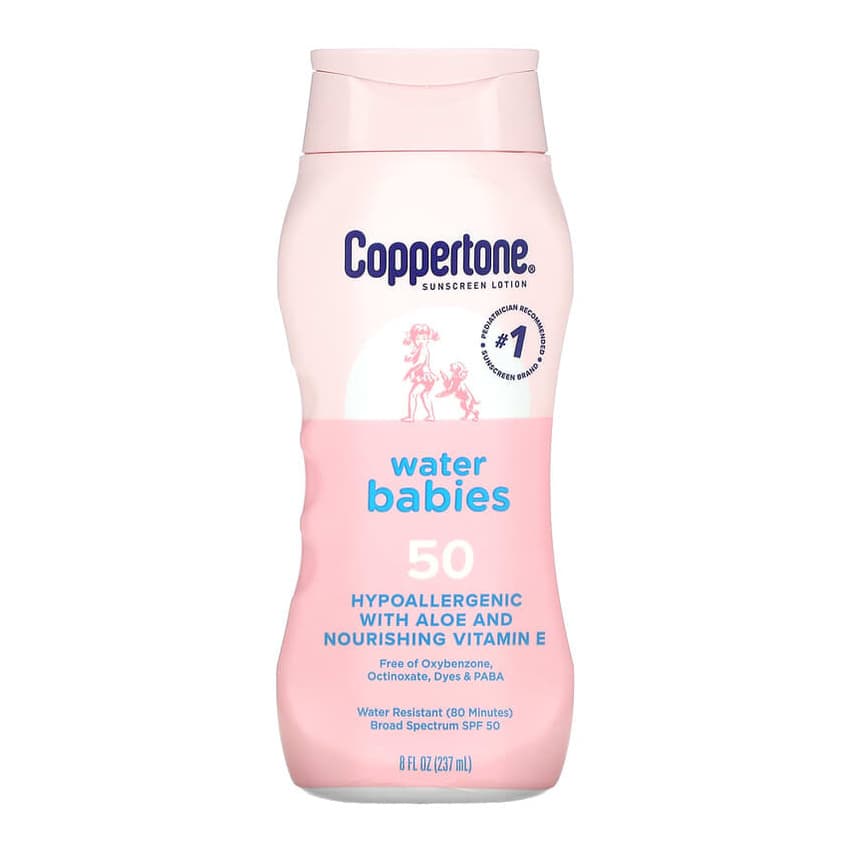 Sunscreen Lotion, Water Babies, SPF 50