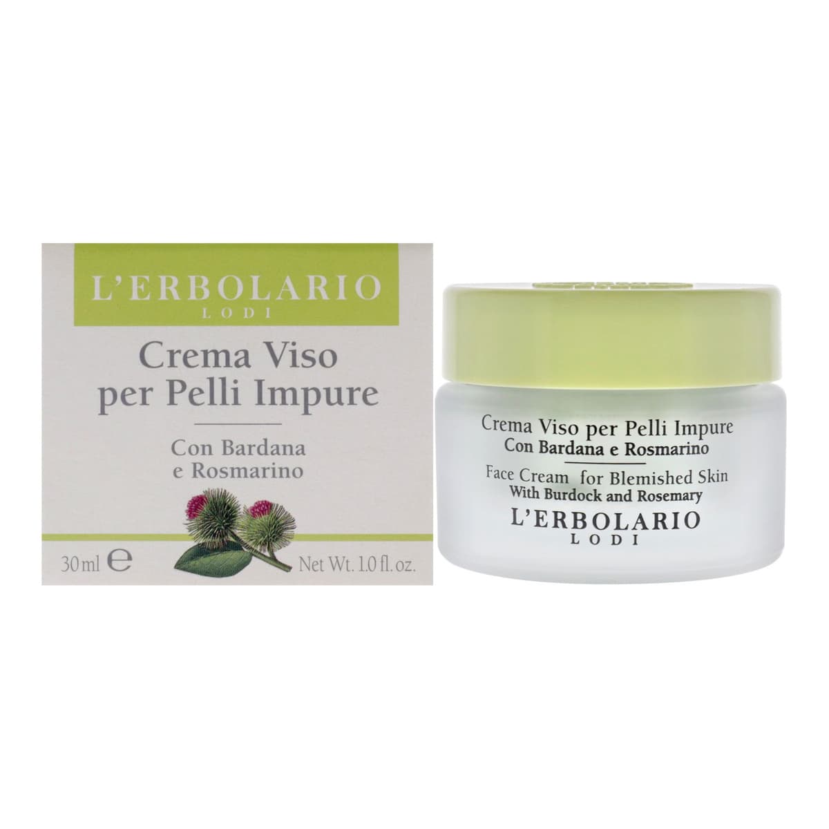 Face Cream for Blemished Skin by LErbolario for Unisex - Cream