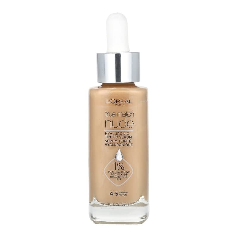 True Match, Nude, Hyaluronic Tinted Serum, #4-5 Medium