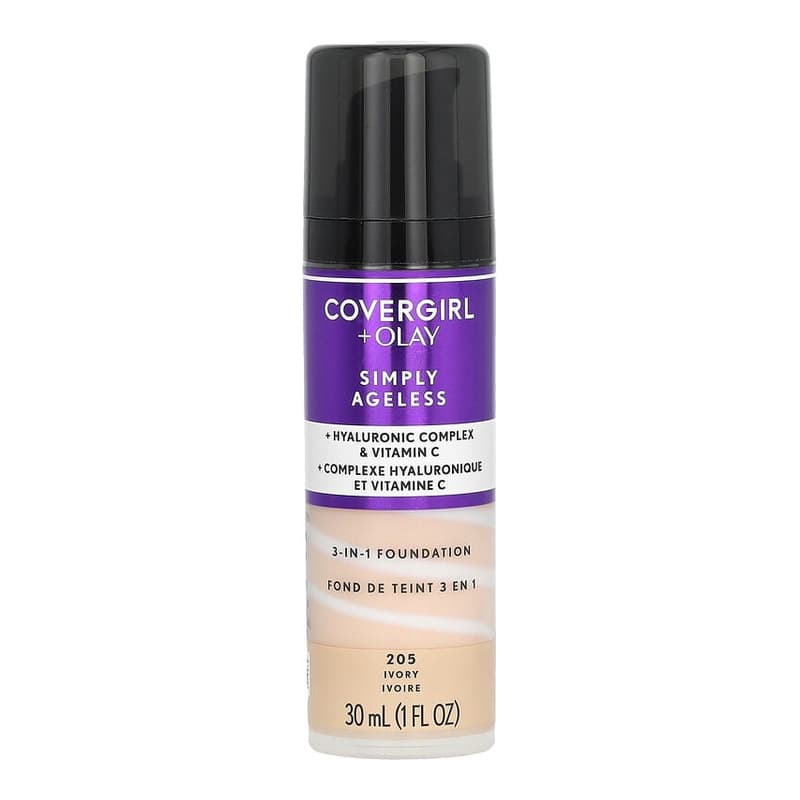 Olay Simply Ageless, 3-in-1 Foundation, #205 Ivory