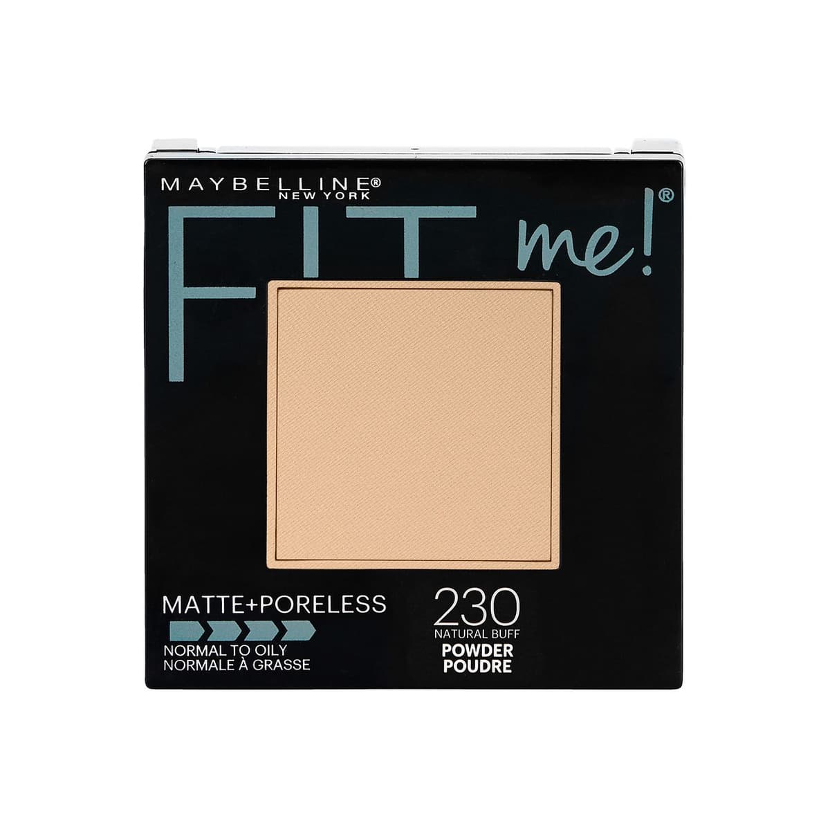 Matte + Poreless Pressed Face Powder Makeup, Natural Buff