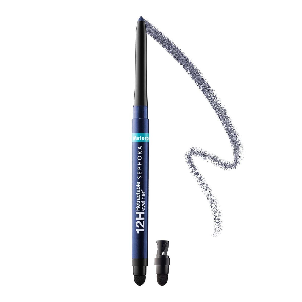 Waterproof 12HR Retractable Eyeliner Pencil, #19 Shimmer Navy