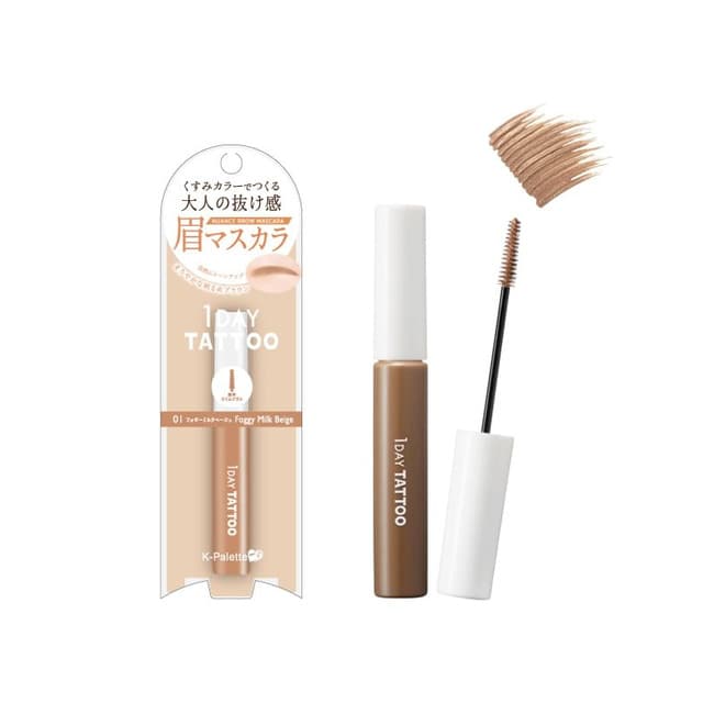 1 Day Tattoo Nuance Brow Mascara, #01 Foggy Milk Beige