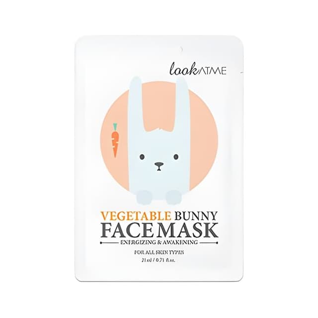 Vegetable Bunny Face Mask 1pc
