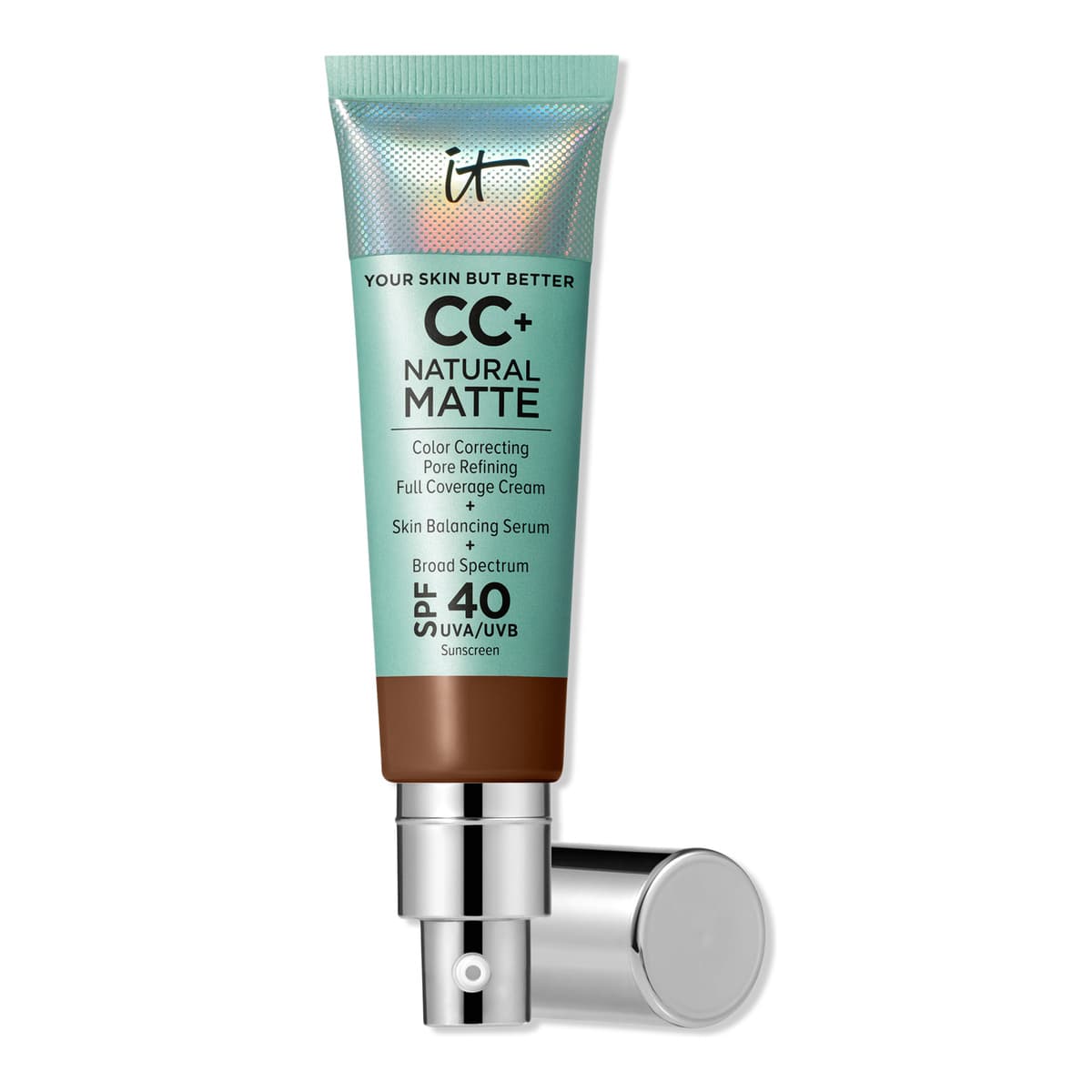 CC+ Cream Natural Matte Foundation with SPF 40, Deep Bronze