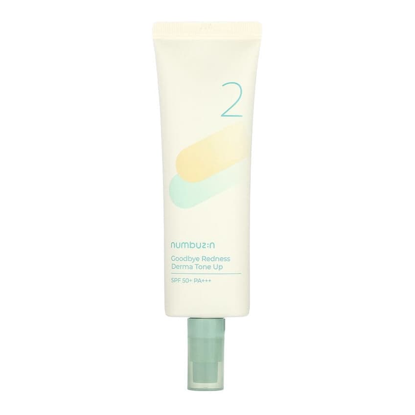No.2 Goodbye Redness, Derma Tone Up, SPF 50+ PA+++