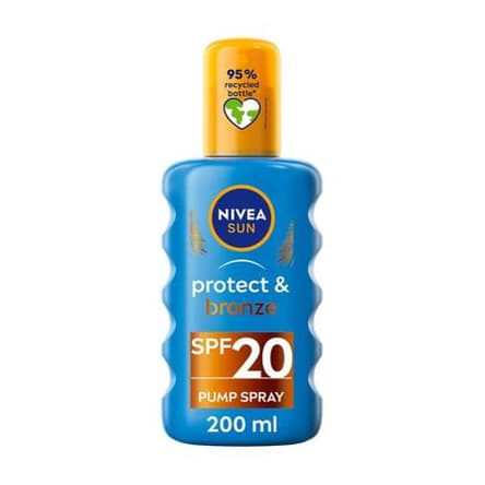 SUN Tan Activating Sun Cream Spray SPF 20, Protect & Bronze