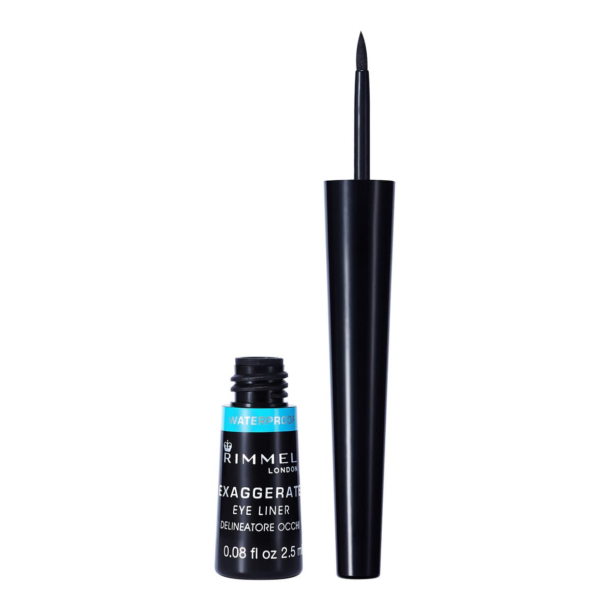 London Exaggerate Waterproof Liquid Eyeliner – 01 – Black