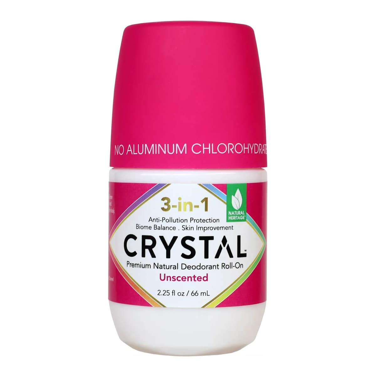 3-in-1 Deodorant Unscented Natural Mineral Deodorant