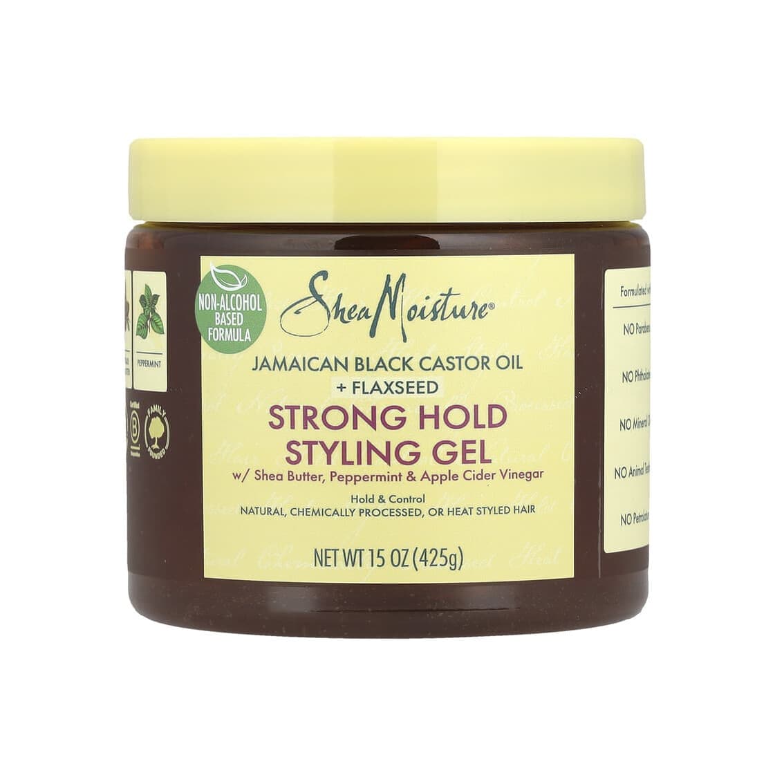 Strong Hold Styling Gel, Shea Butter, Peppermint & Apple Cider Vinegar