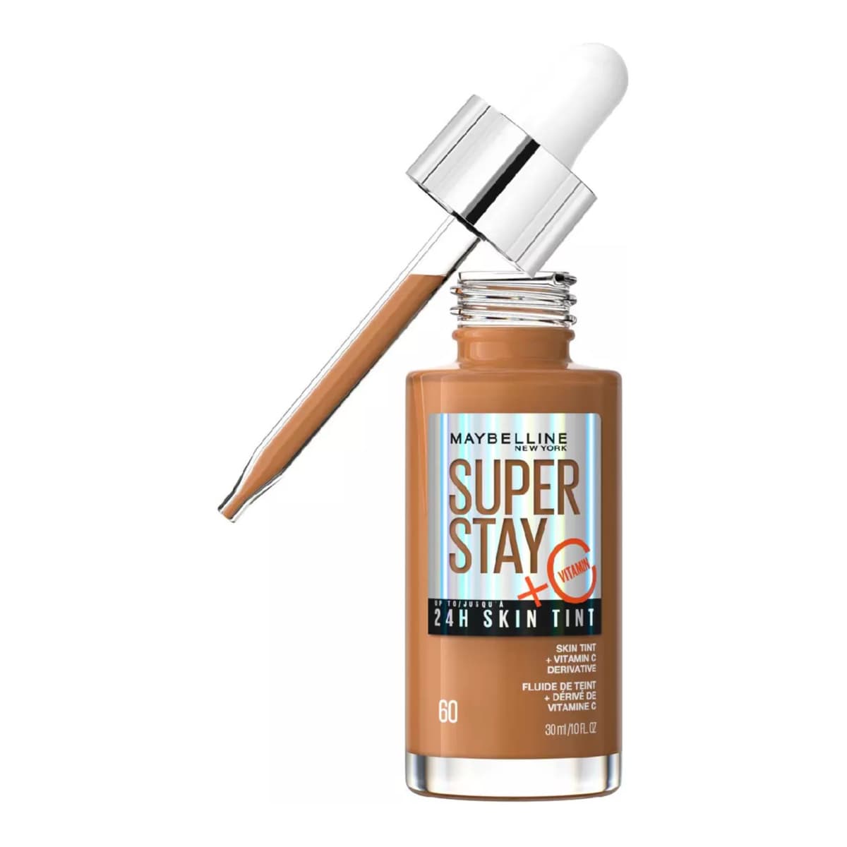 Super Stay up to 24H Skin Tint Foundation + Vitamin C, #60