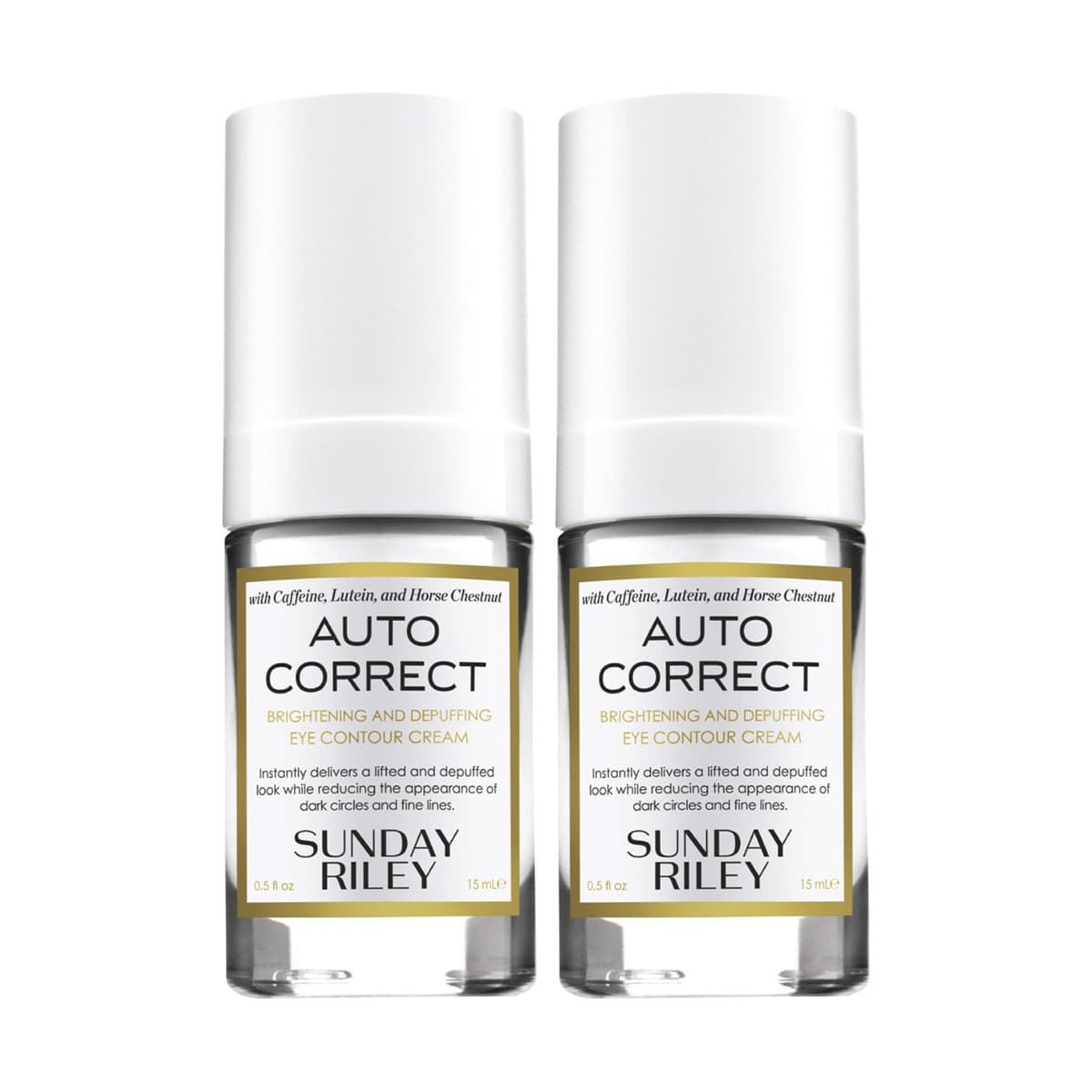 Auto Correct Brightening + Depuffing Eye Cream for Dark Circles Duo