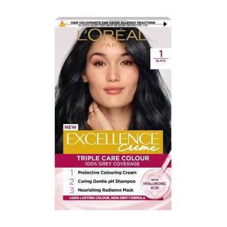 Excellence Creme 1 Natural Darkest Black Hair Dye