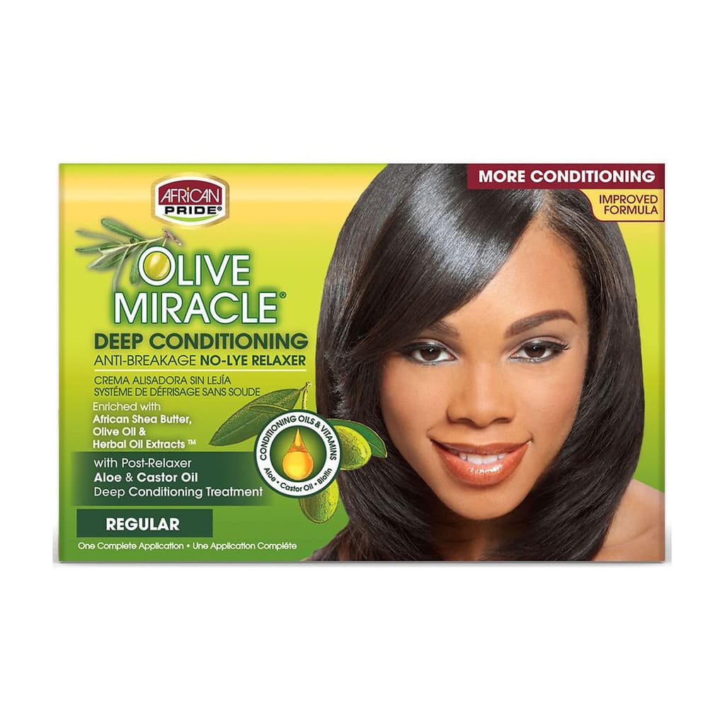 Olive Miracle Regular Deep Conditioning Anti-Breakage No-Lye Relaxer