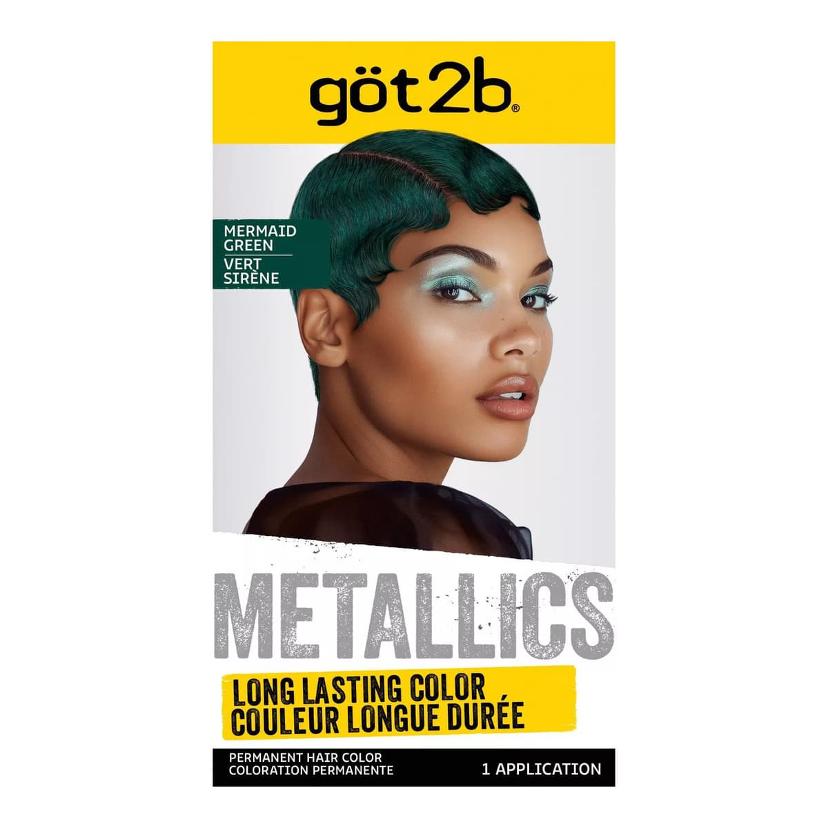 Metallic Permanent Hair Color - Mermaid Green