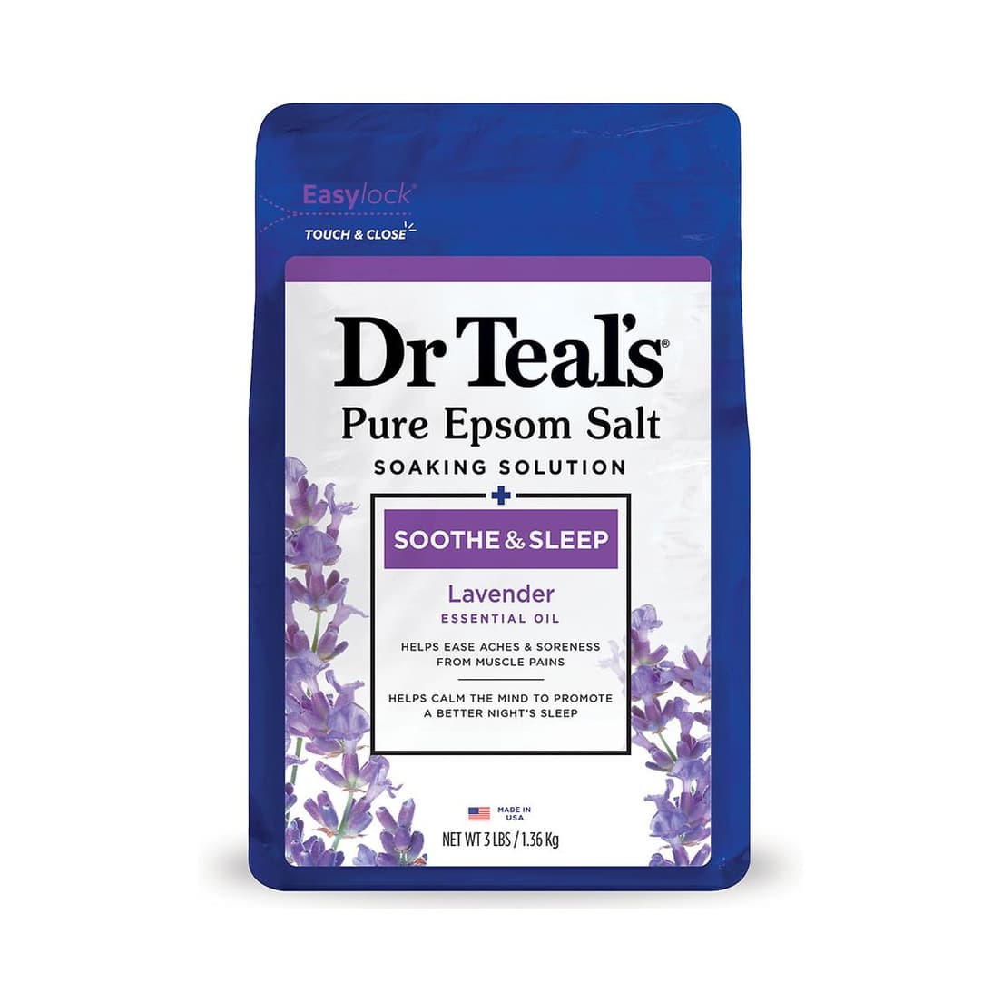 Pure Epsom Salt Soaking Solution Lavender