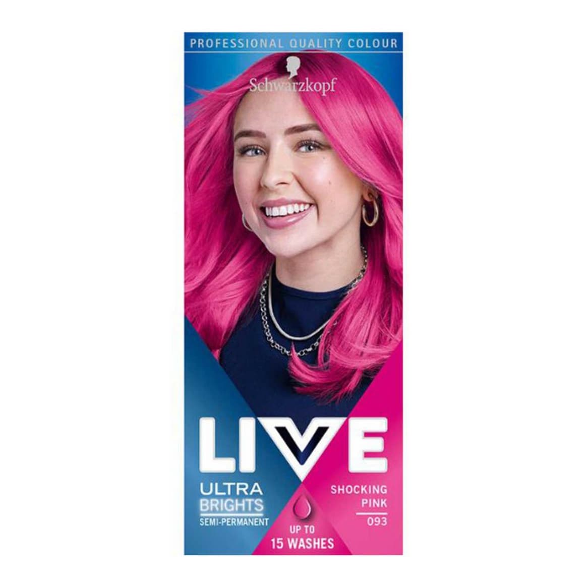 LIVE Shocking Pink 093 Semi-Permanent Hair Dye