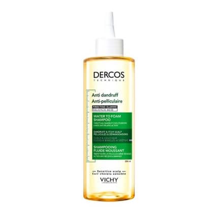 Dercos Anti-Dandruff Water to Foam Shampoo, for Curls and Coils