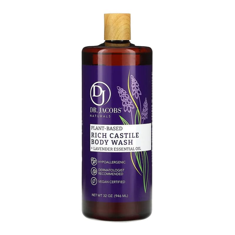 Plant-Based Rich Castile Body Wash, Lavender Essential Oil