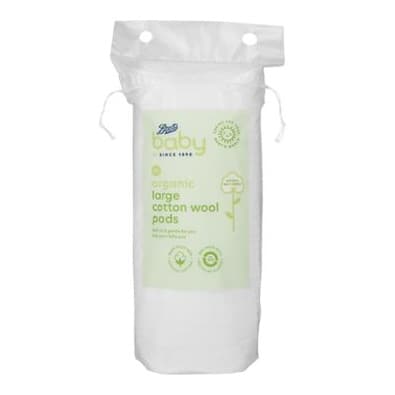Baby Organic Large Cotton Wool Pads 80s
