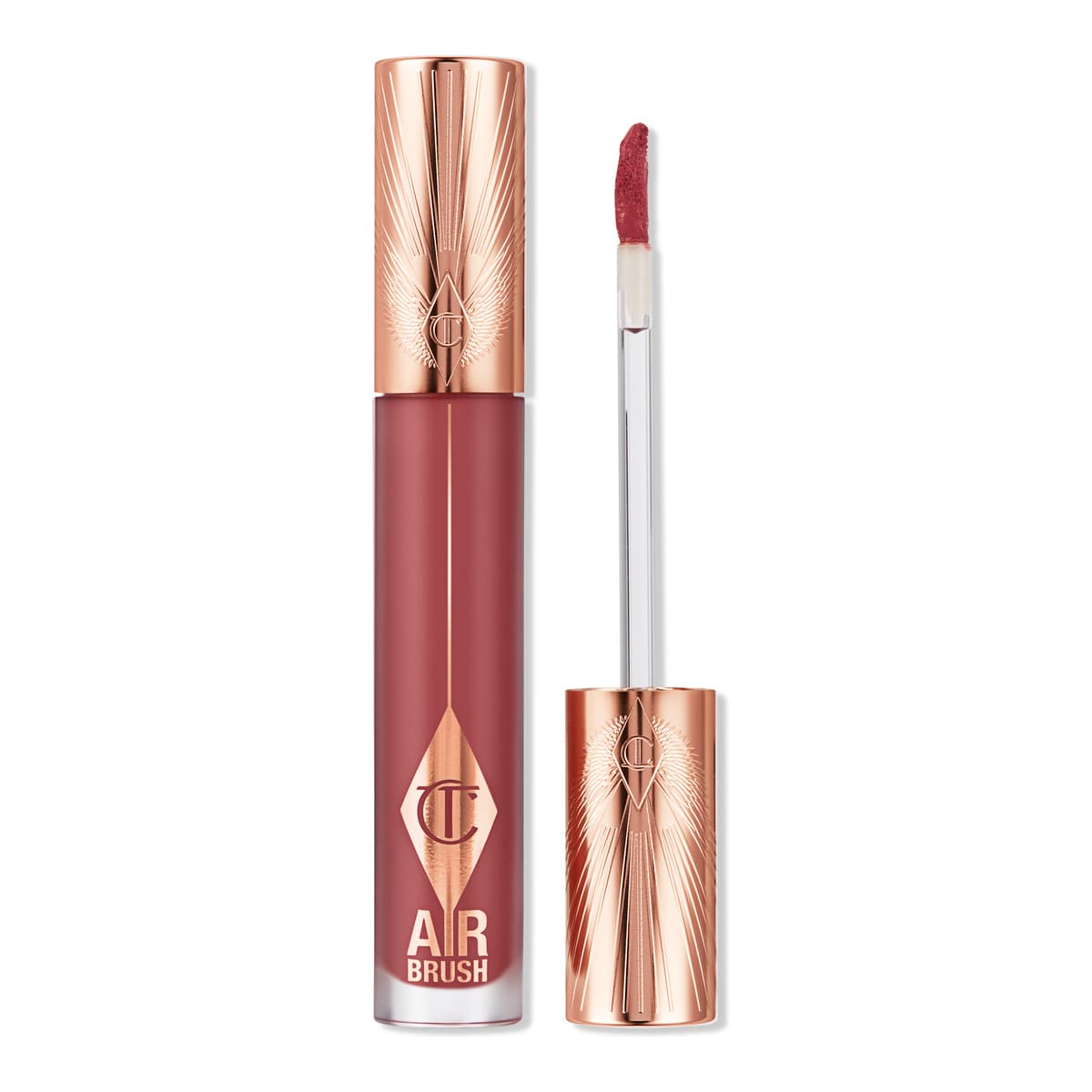 Airbrush Flawless Matte Lip Blur Liquid Lipstick, Pillow Talk Medium Blur