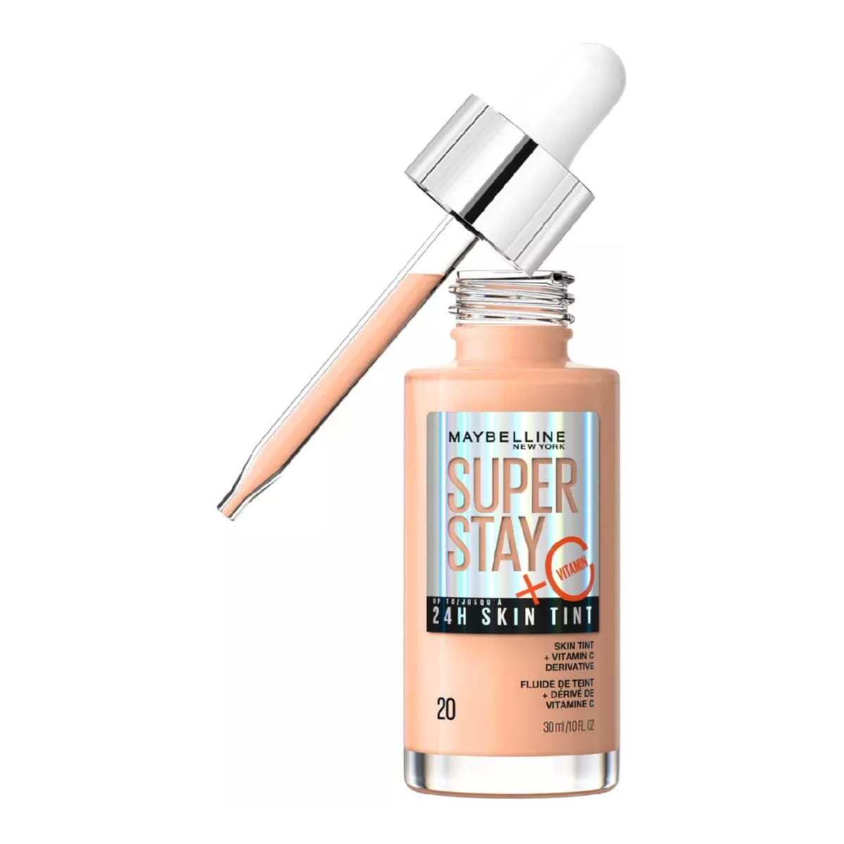 Super Stay up to 24H Skin Tint Foundation + Vitamin C, #20