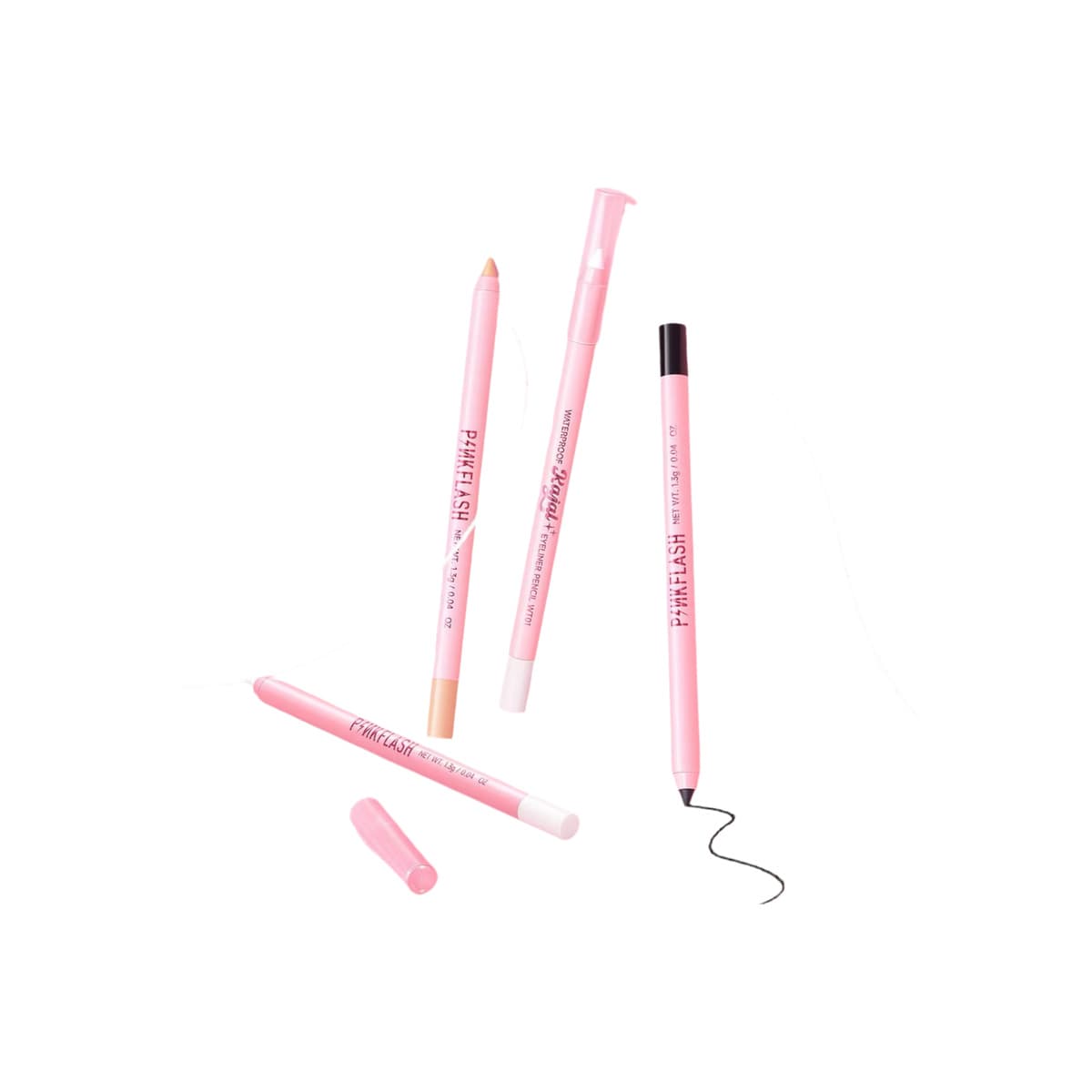 Waterproof Kajal Eyeliner Pencil, #BK01 Black